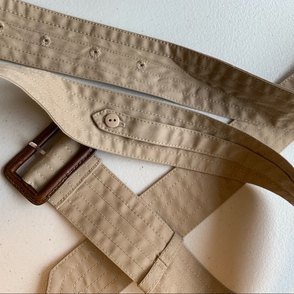 UNIQLO Belted Classic Tan Beige Trench Coat - Picture 8 of 8